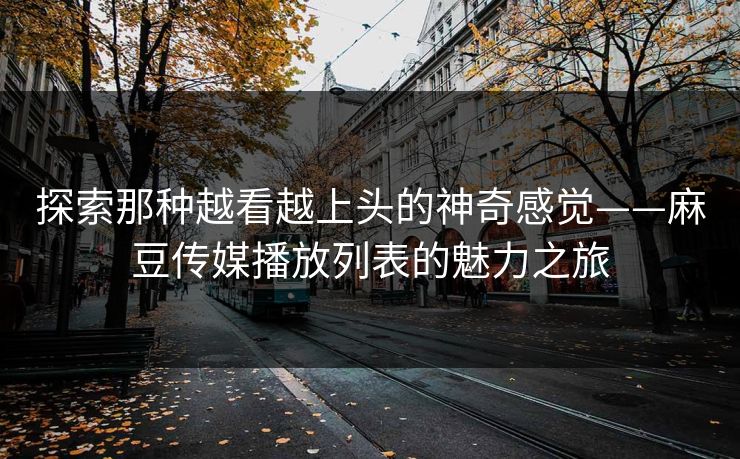 探索那种越看越上头的神奇感觉——麻豆传媒播放列表的魅力之旅