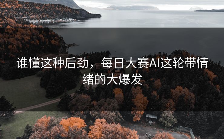 谁懂这种后劲，每日大赛AI这轮带情绪的大爆发